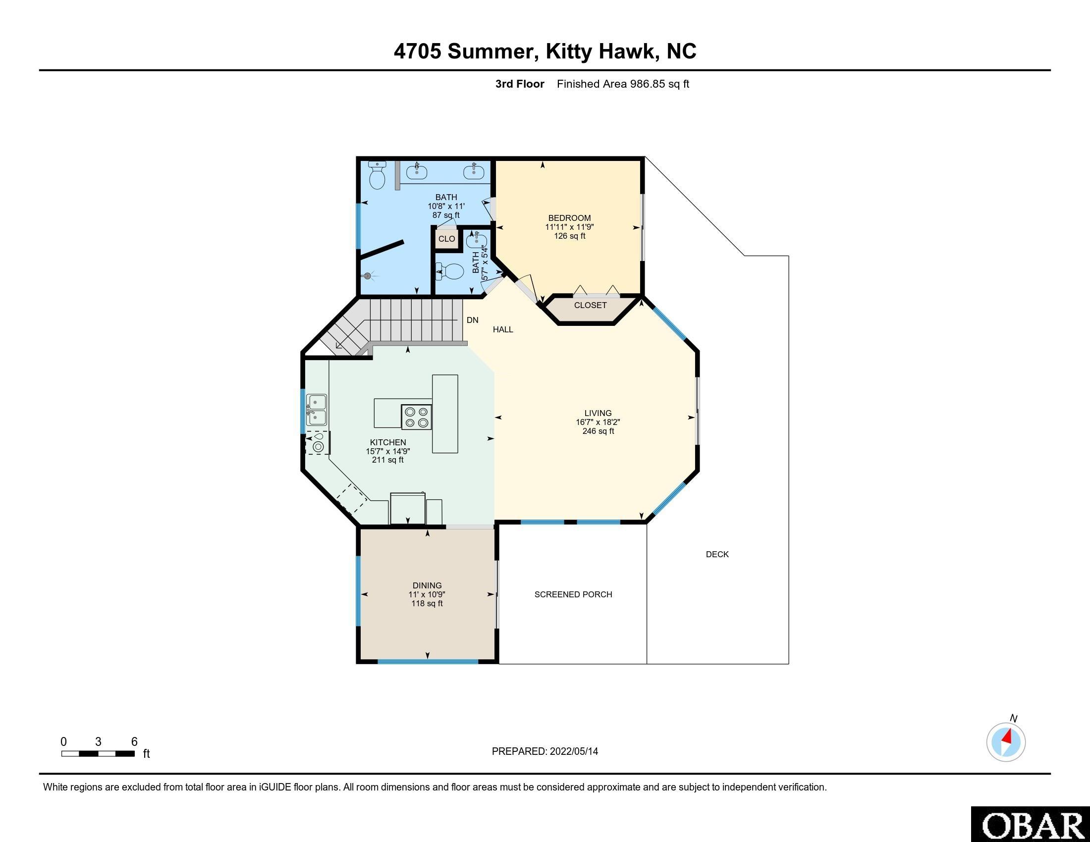 4705 Summer, Unit 2 Kitty Hawk, NC 27949 - Photo 17 of 17 3rd Floor