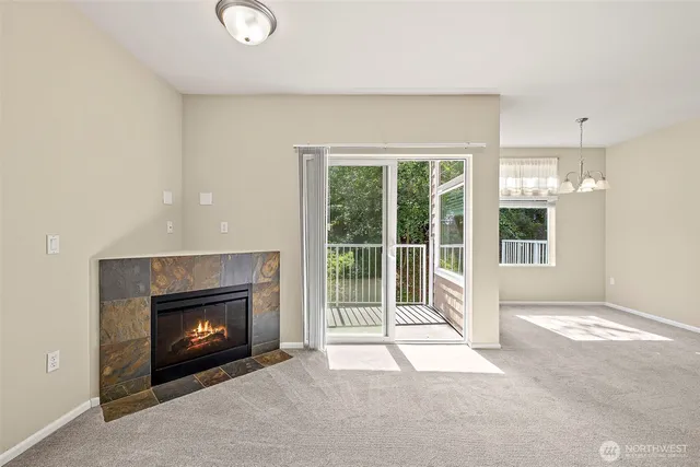 a view of a balcony from a room