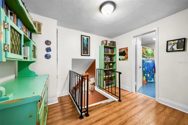 a view of a hallway with interior of the house