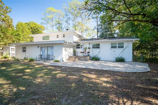 a view of a house with a patio