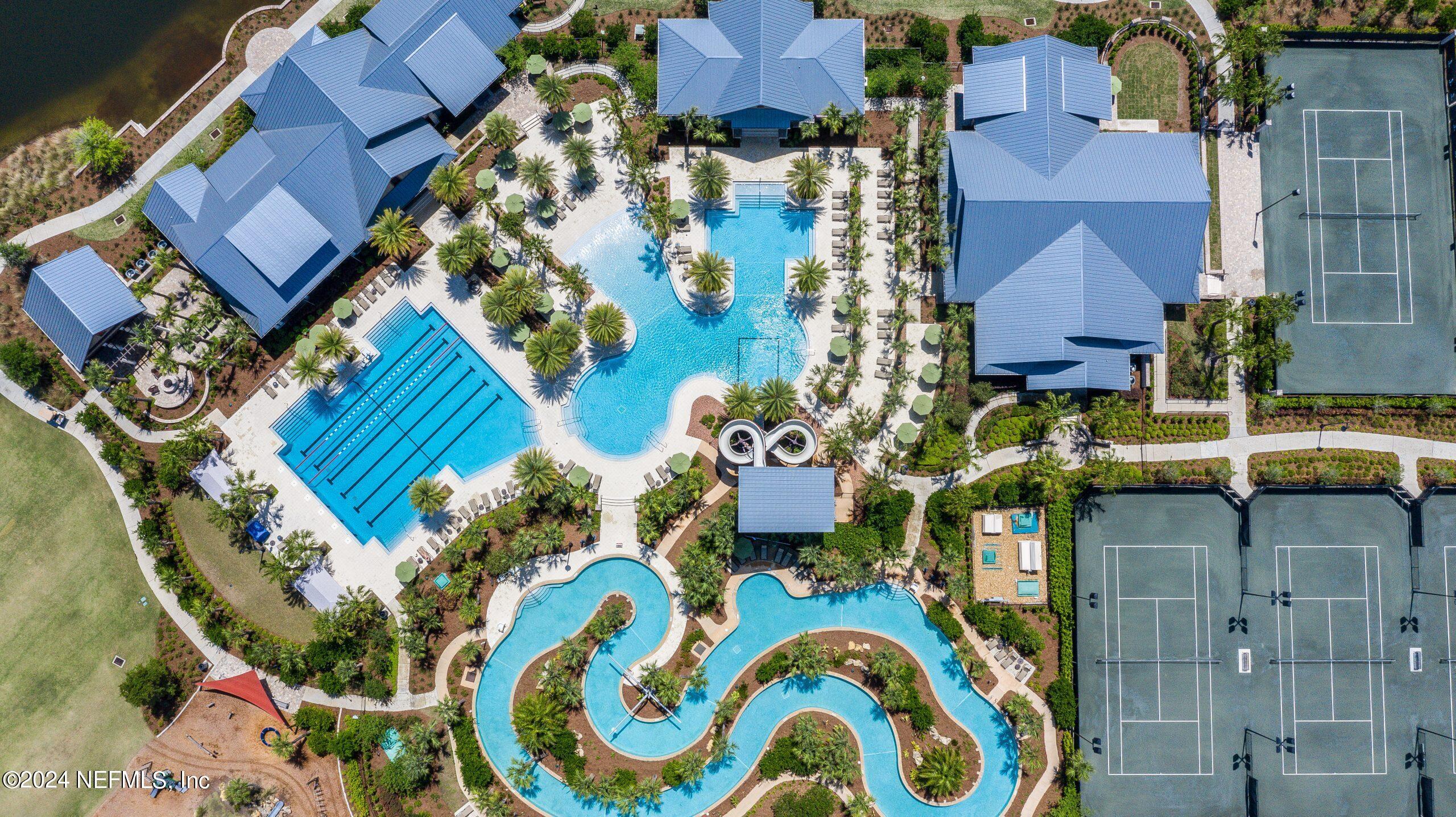 223 Chalet Ct Street St. Augustine, FL 32092 - Photo 30 of 45 an aerial view of residential houses with outdoor space