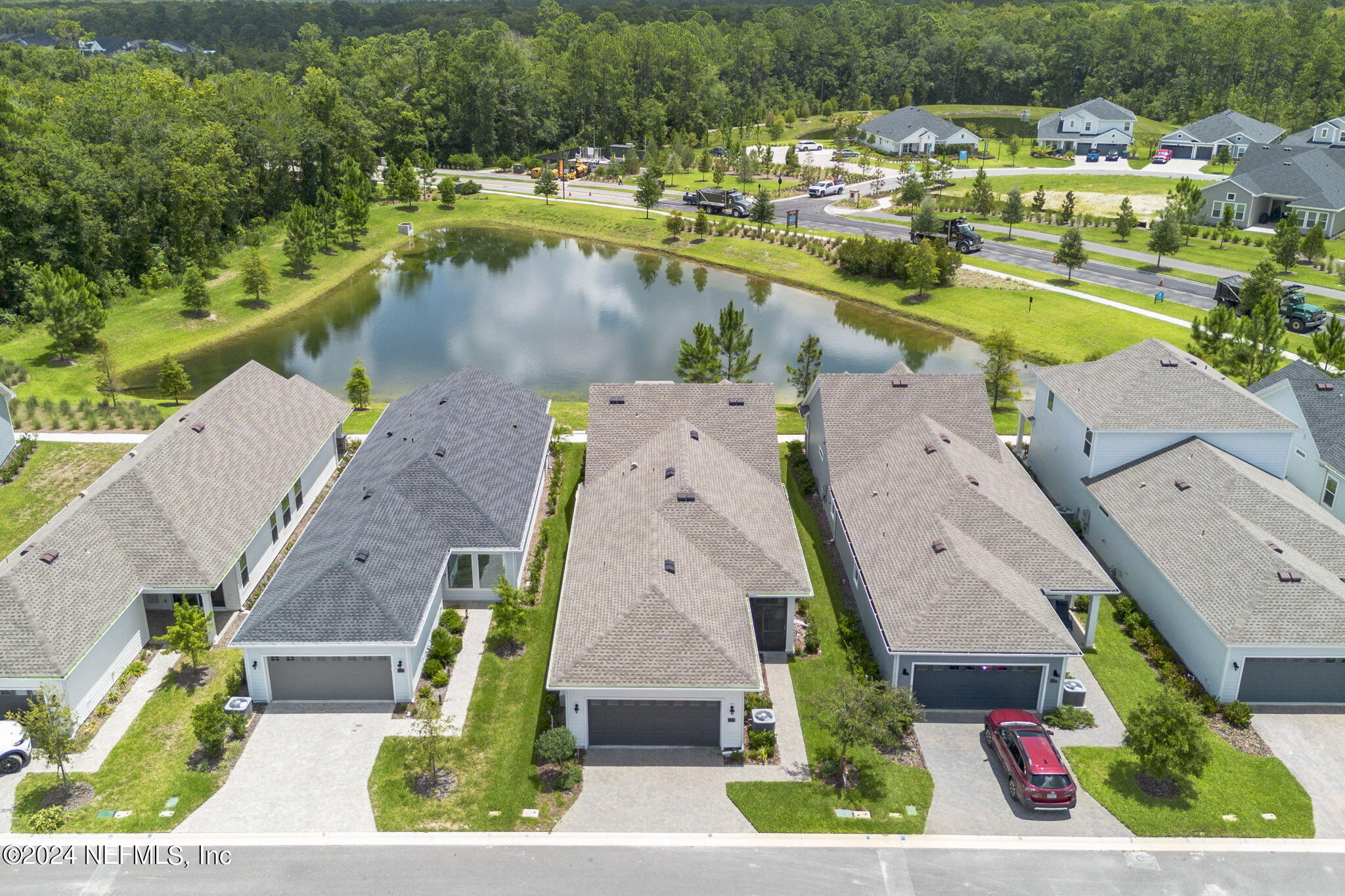 223 Chalet Ct Street St. Augustine, FL 32092 - Photo 4 of 45 an aerial view of a house with a swimming pool
