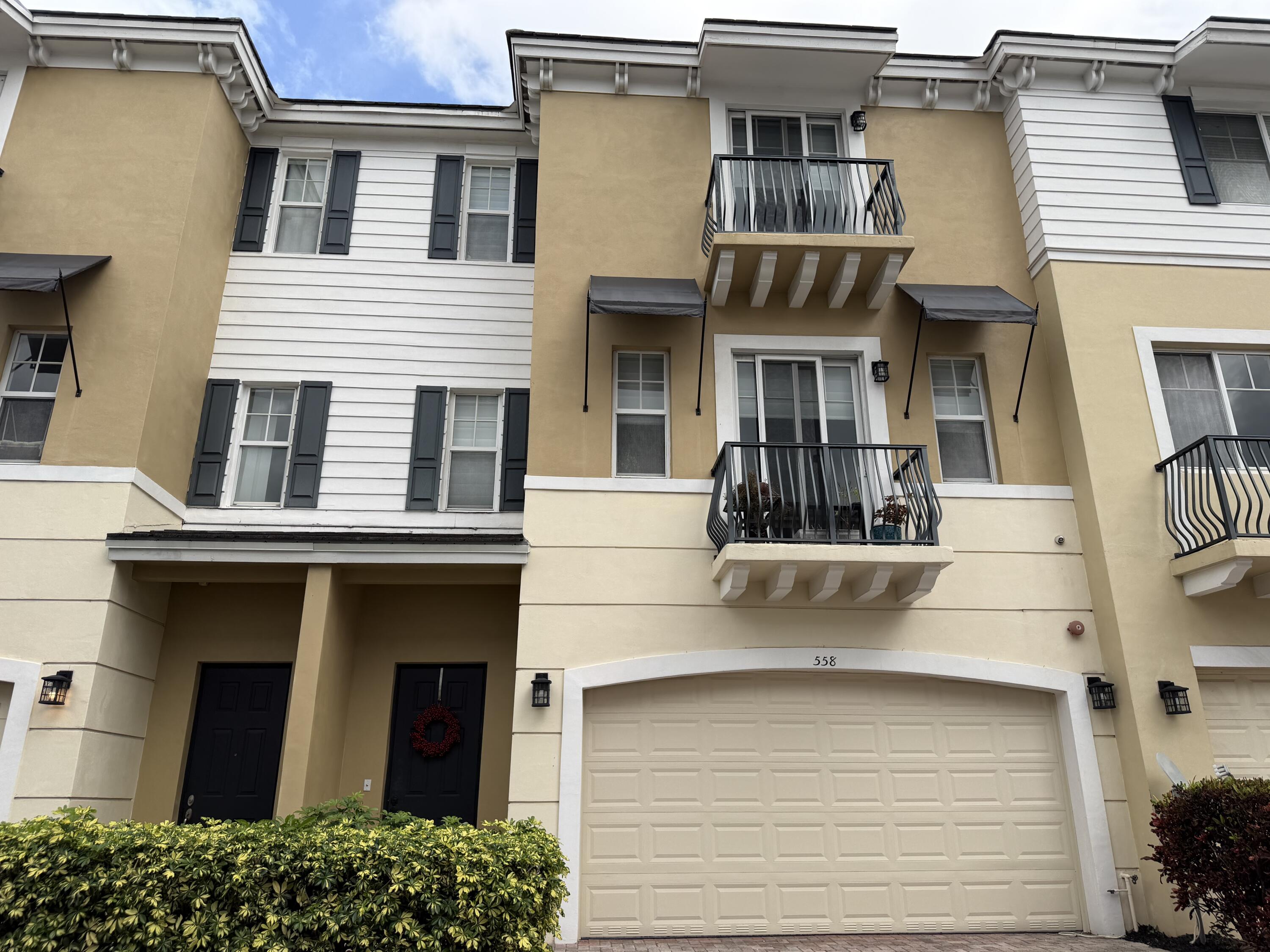 a front view of a house