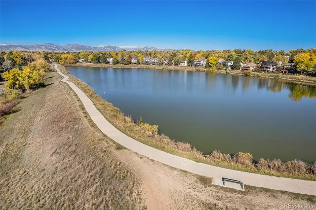 a view of a lake with boats