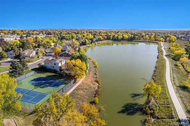 a view of a city and ocean view