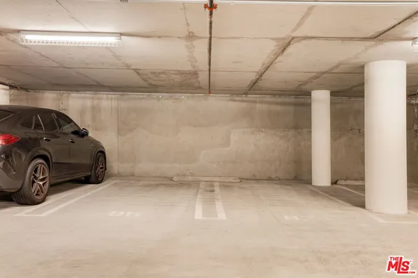 a view of a car garage