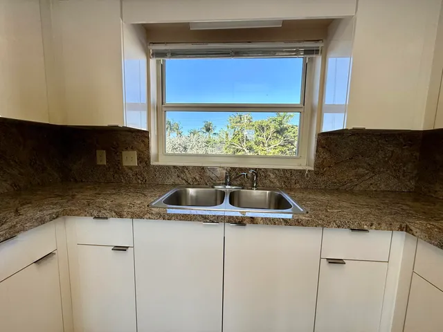 a kitchen with stainless steel appliances granite countertop a sink and a wooden cabinets