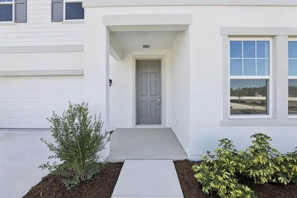 a view of a entryway of the house