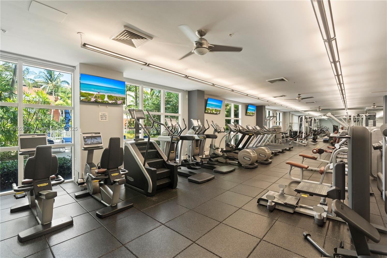 2001 Biscayne Boulevard, Unit 2201 Miami, FL 33137 - Photo 37 of 42 a view of a room with gym equipment