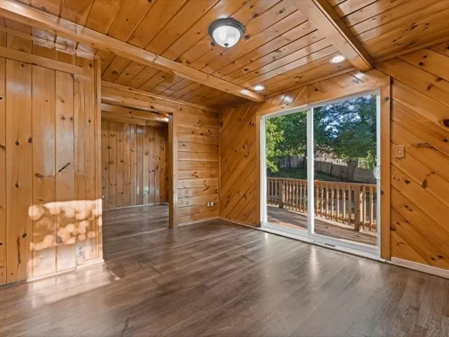wooden floor in an empty room
