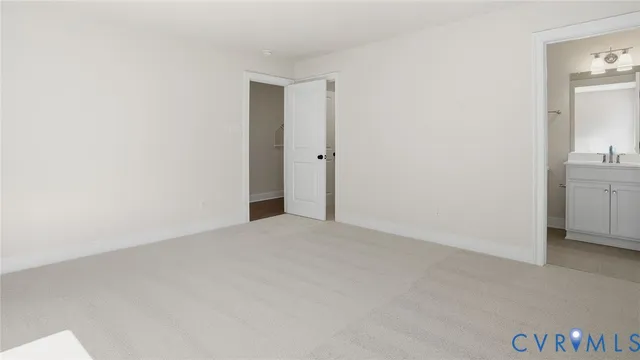 a view of an empty room