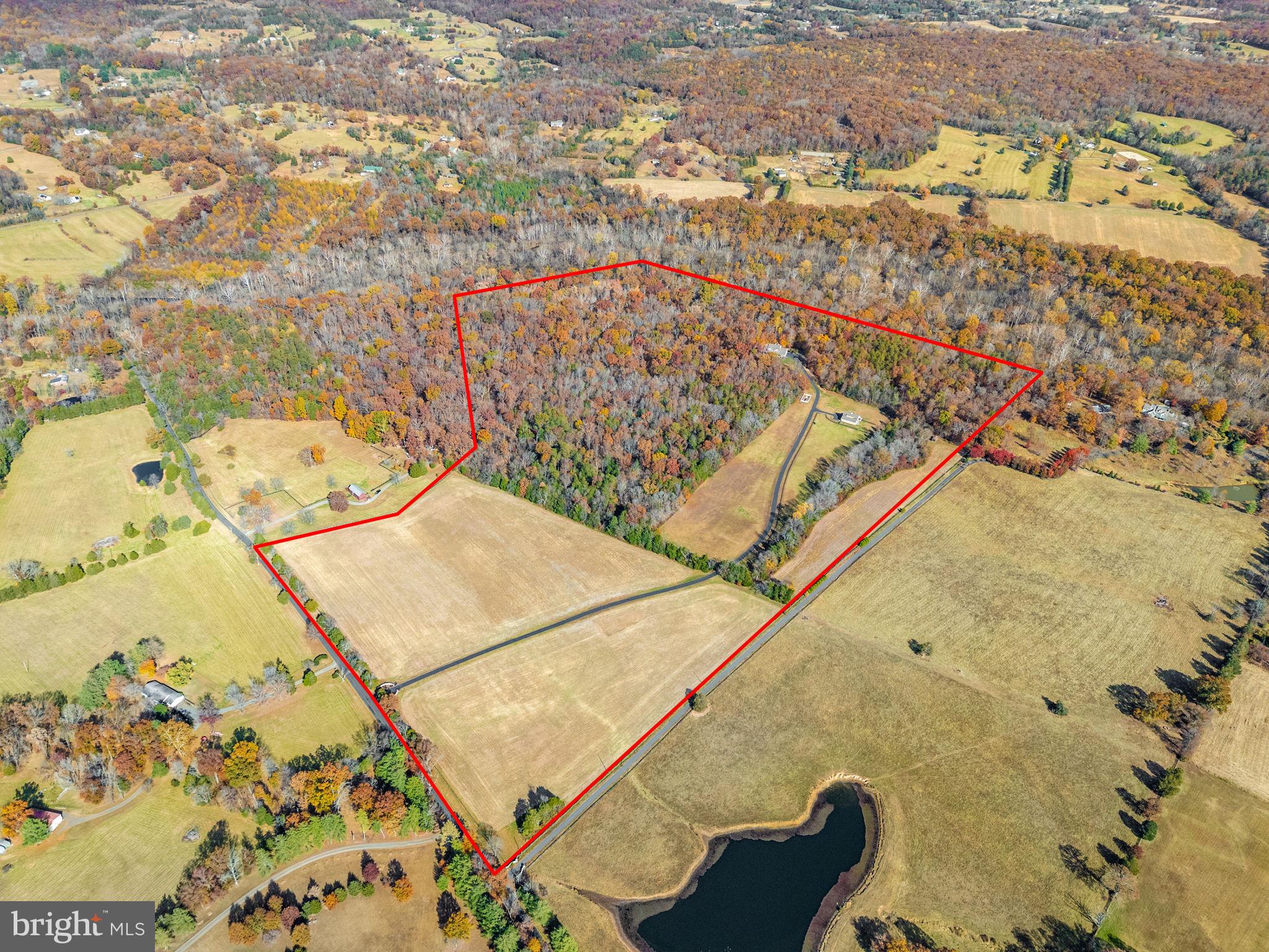 8485 Rogues Road Warrenton, VA 20187 - Photo 95 of 121 Aerial showing property lines