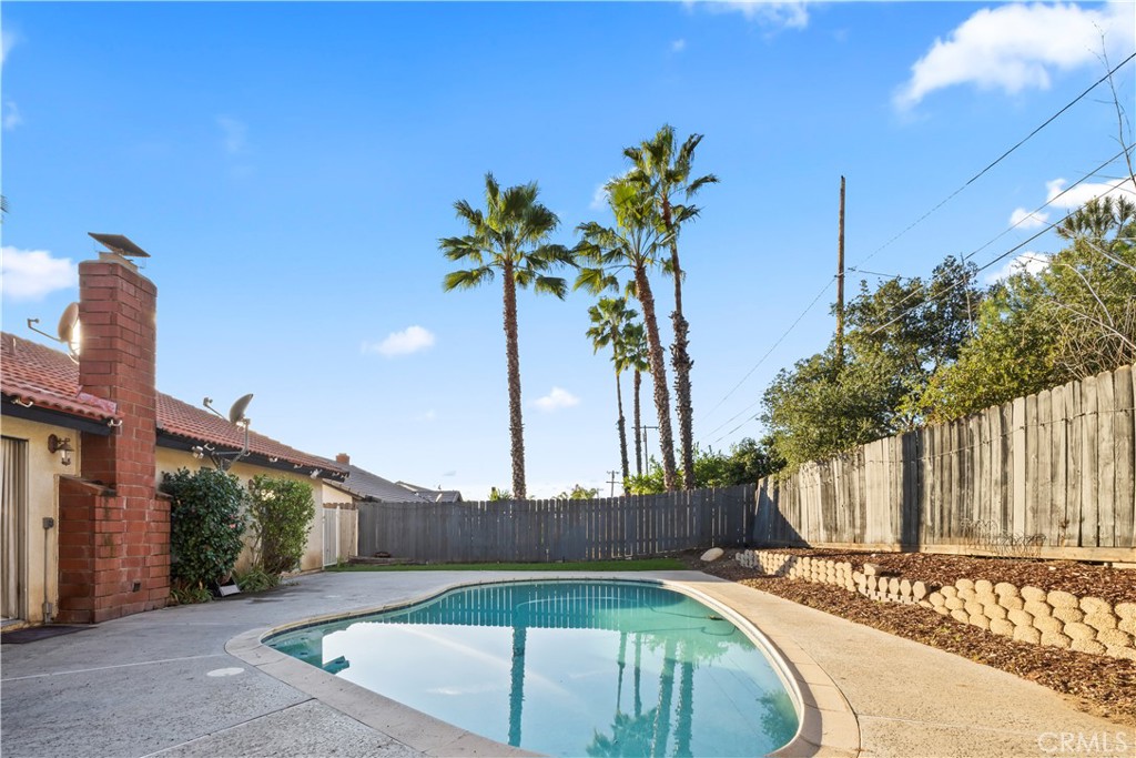 28046 Millar Street Highland, CA 92346 - Photo 34 of 39 a view of a backyard with palm tree