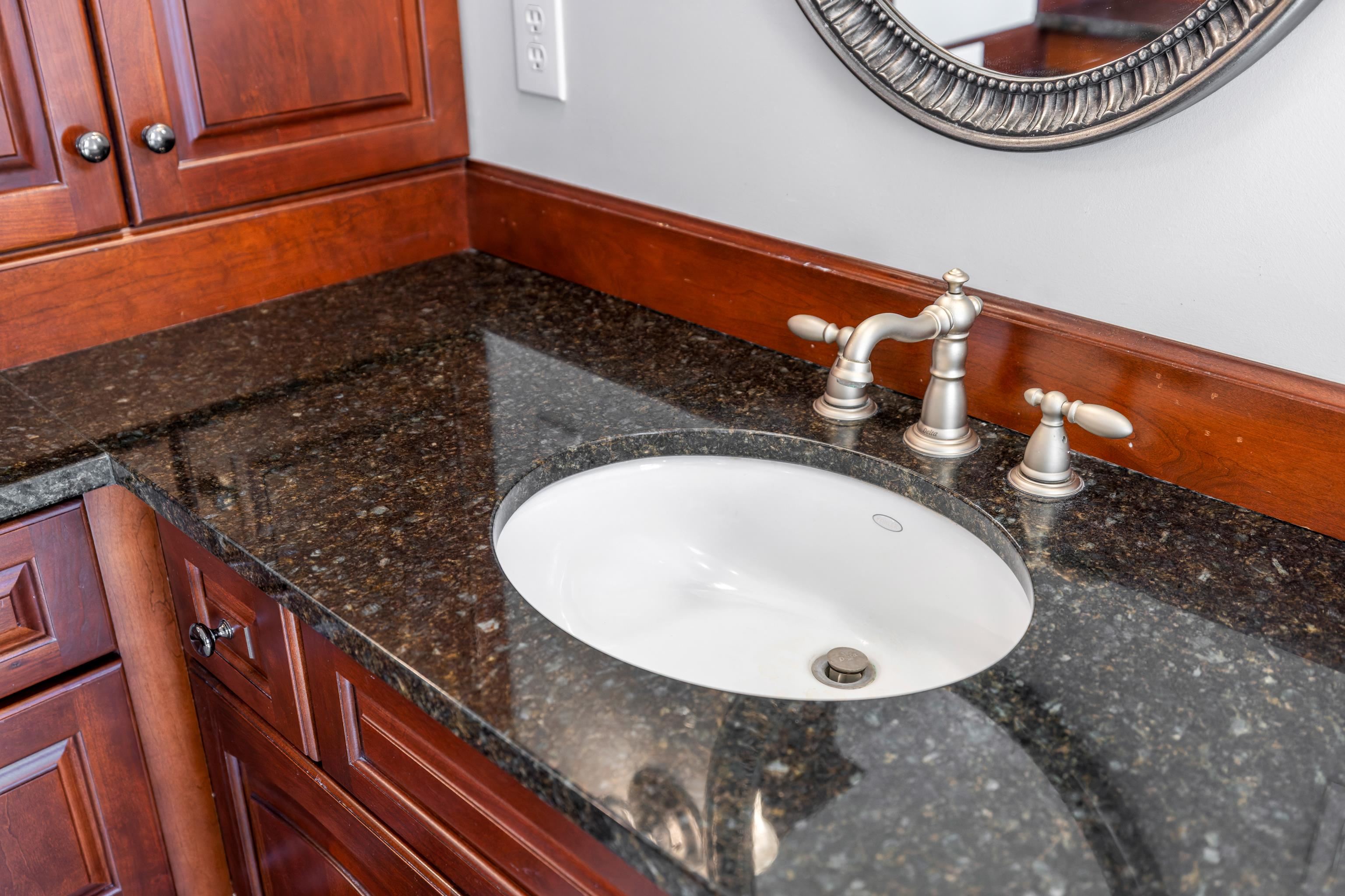 3485 Barterbrook Road Staunton, VA 24401 - Photo 32 of 71 a bathroom with a sink and a mirror