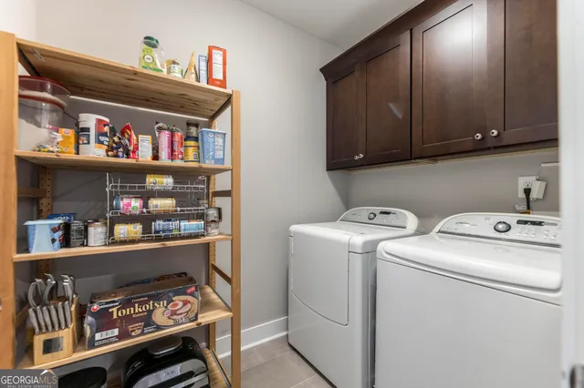 a room with storage and utility