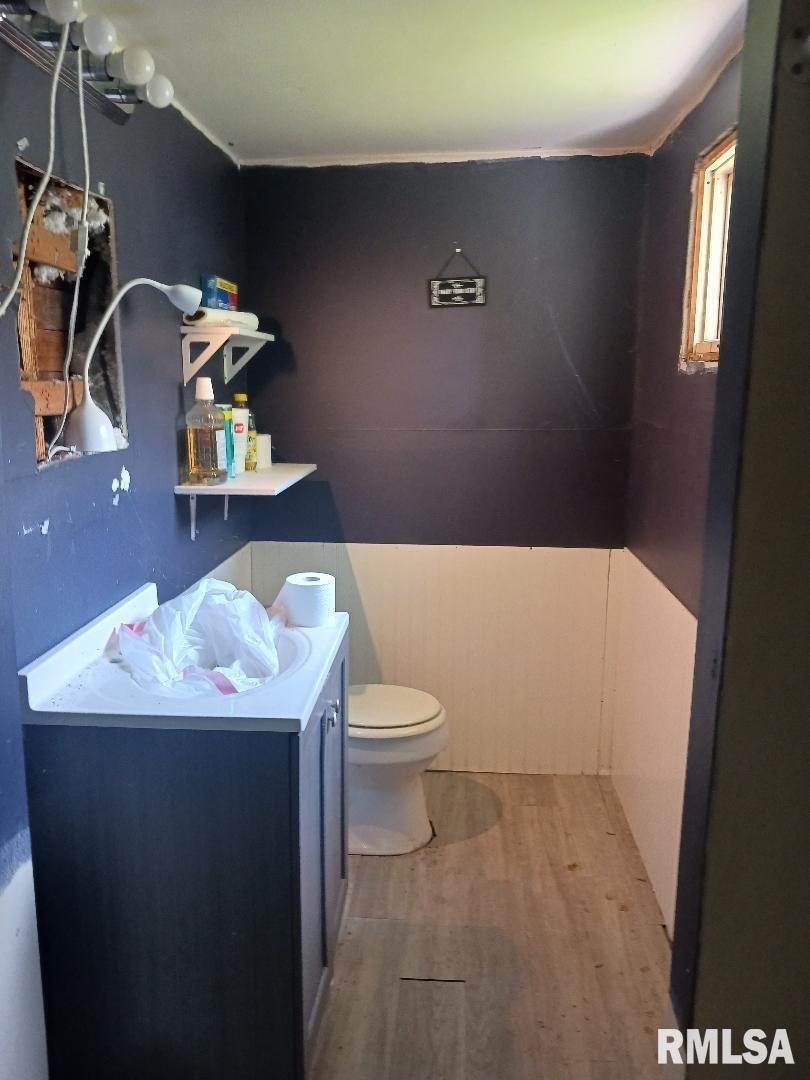 502 East Matthew Street Sesser, IL 62884 - Photo 7 of 18 a bathroom with a sink toilet and mirror