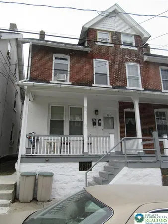 a front view of a house