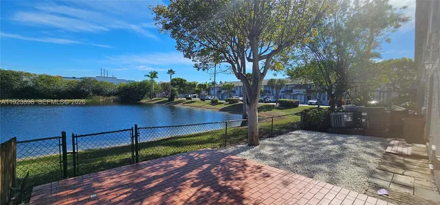 a backyard of a house