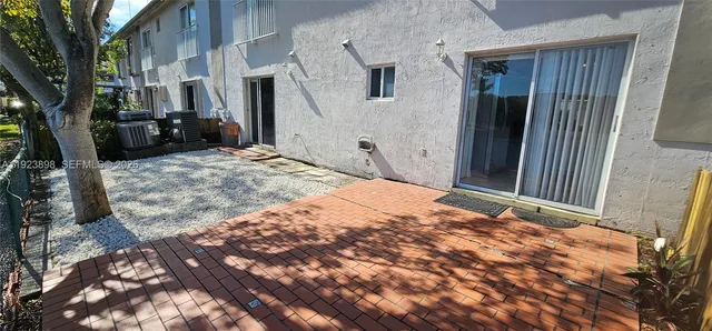 a view of outdoor space with garden