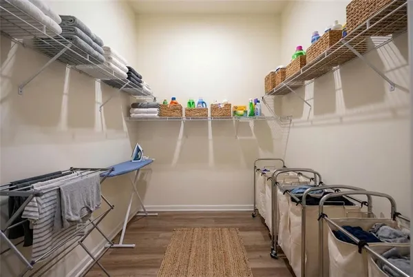 a view of storage and utility room