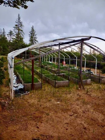 a view of a wooden house with a yard