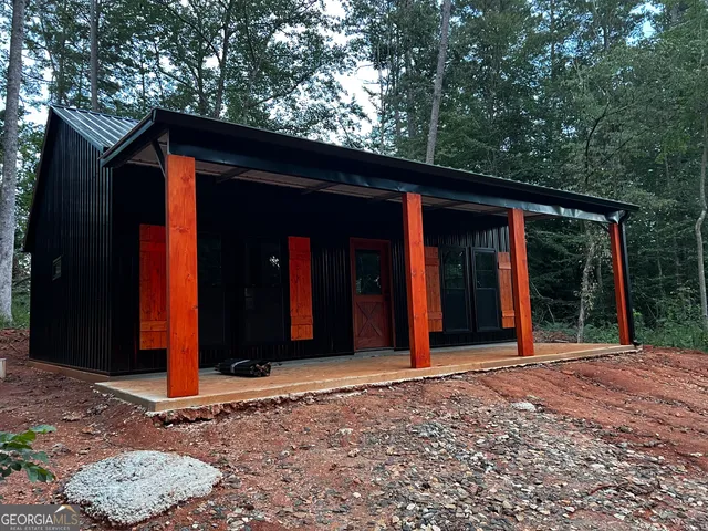 a view of a door of the house