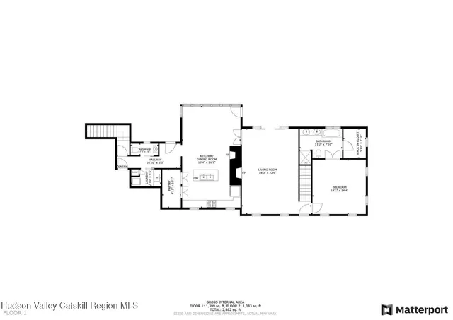 a picture of a floor plan