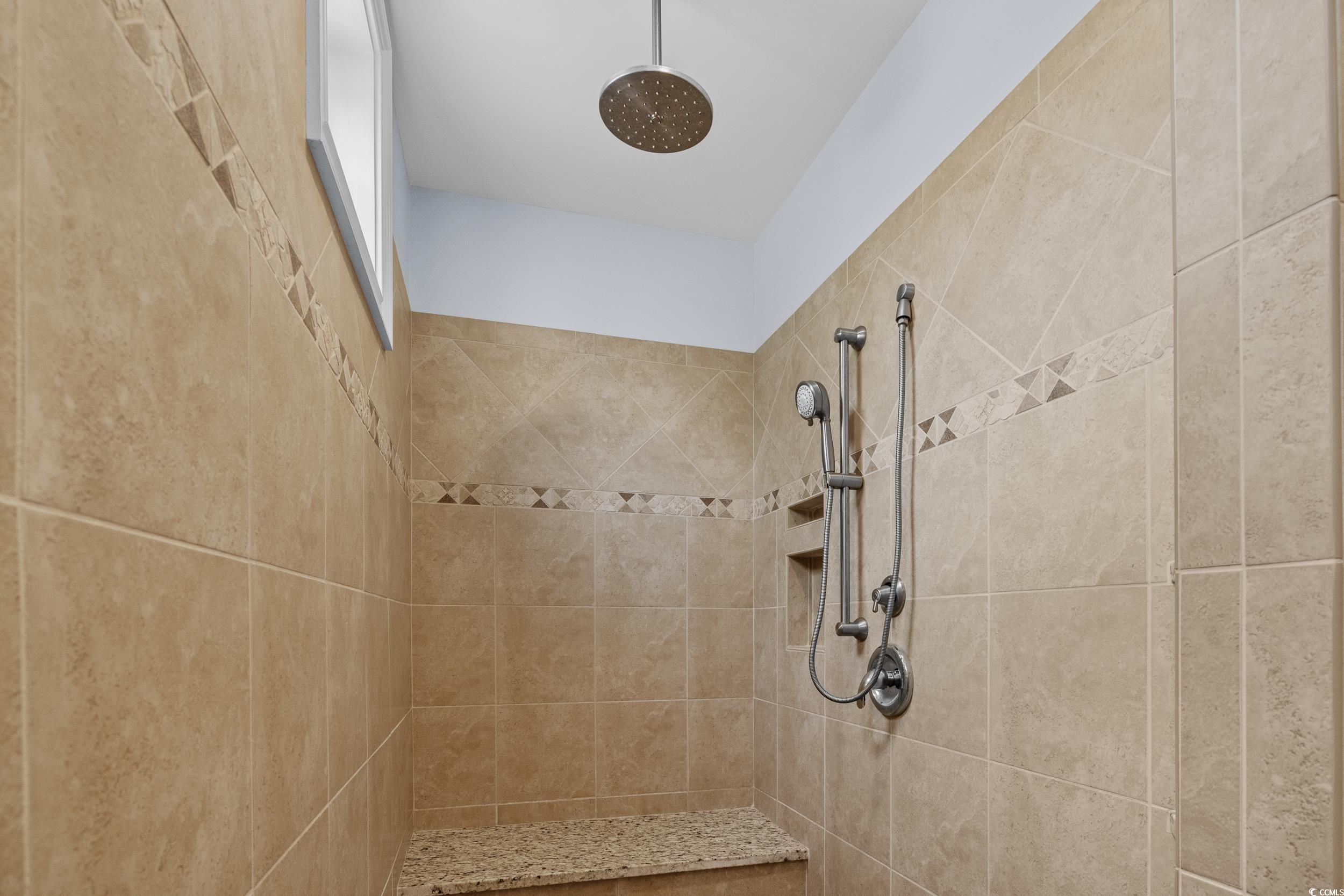 416 Seabury Lane Myrtle Beach, SC 29579 - Photo 20 of 39 Full bath featuring tile patterned flooring, a sink, double vanity, and visible vents