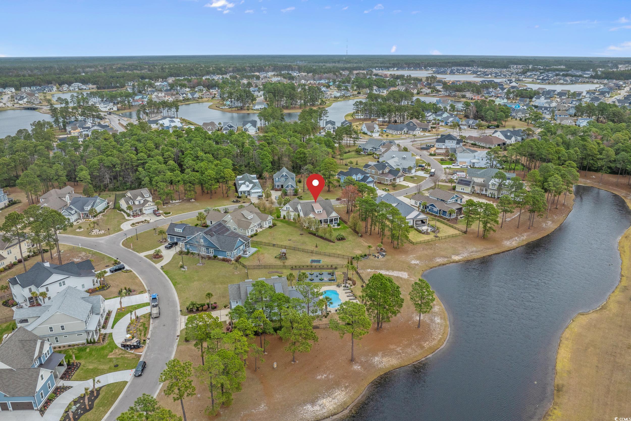 416 Seabury Lane Myrtle Beach, SC 29579 - Photo 32 of 39 Birds eye view of property featuring a residential view