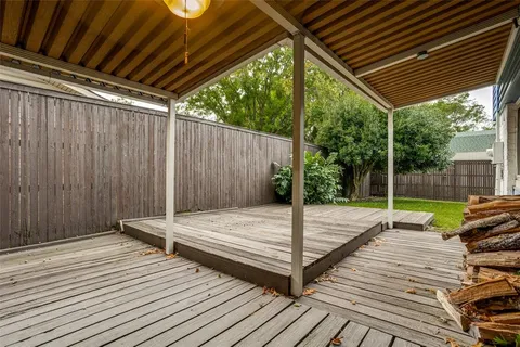 a view of outdoor space and deck