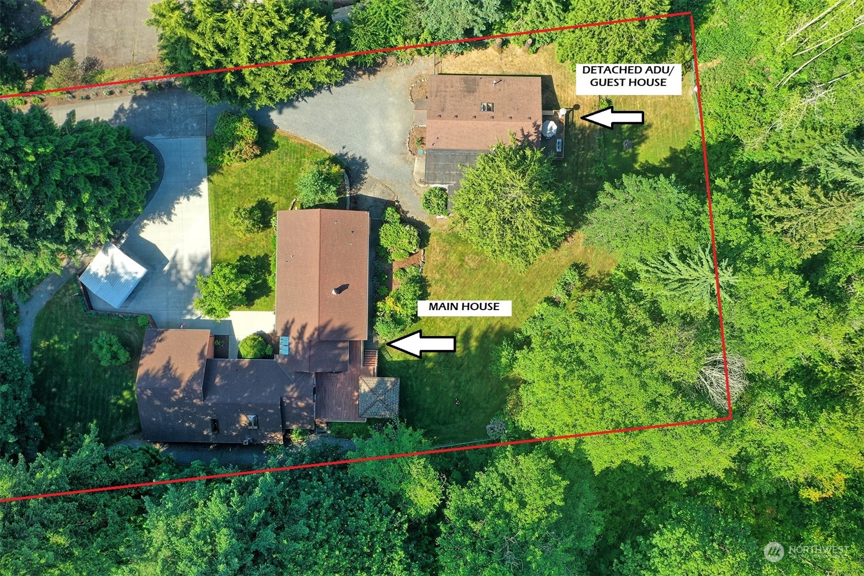 1004 218th Place Southeast Bothell, WA 98021 - Photo 3 of 30 an aerial view of a house with a garden