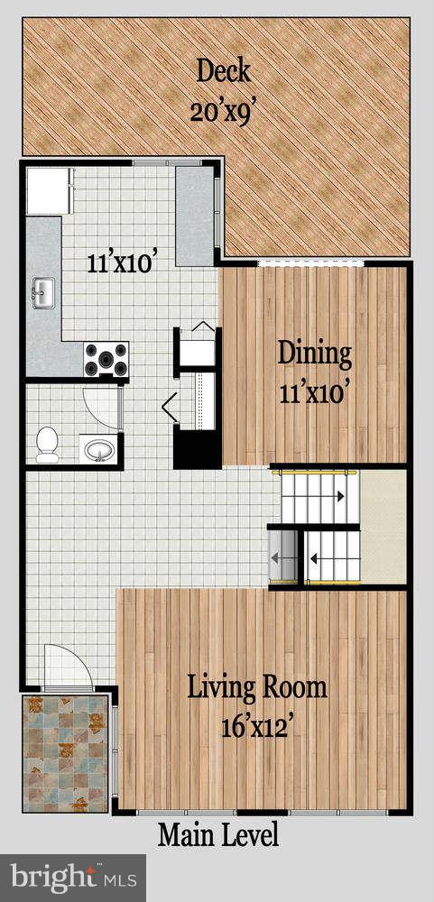 2047 Winged Foot Court Reston, VA 20191 - Photo 24 of 26 Main level floorplan