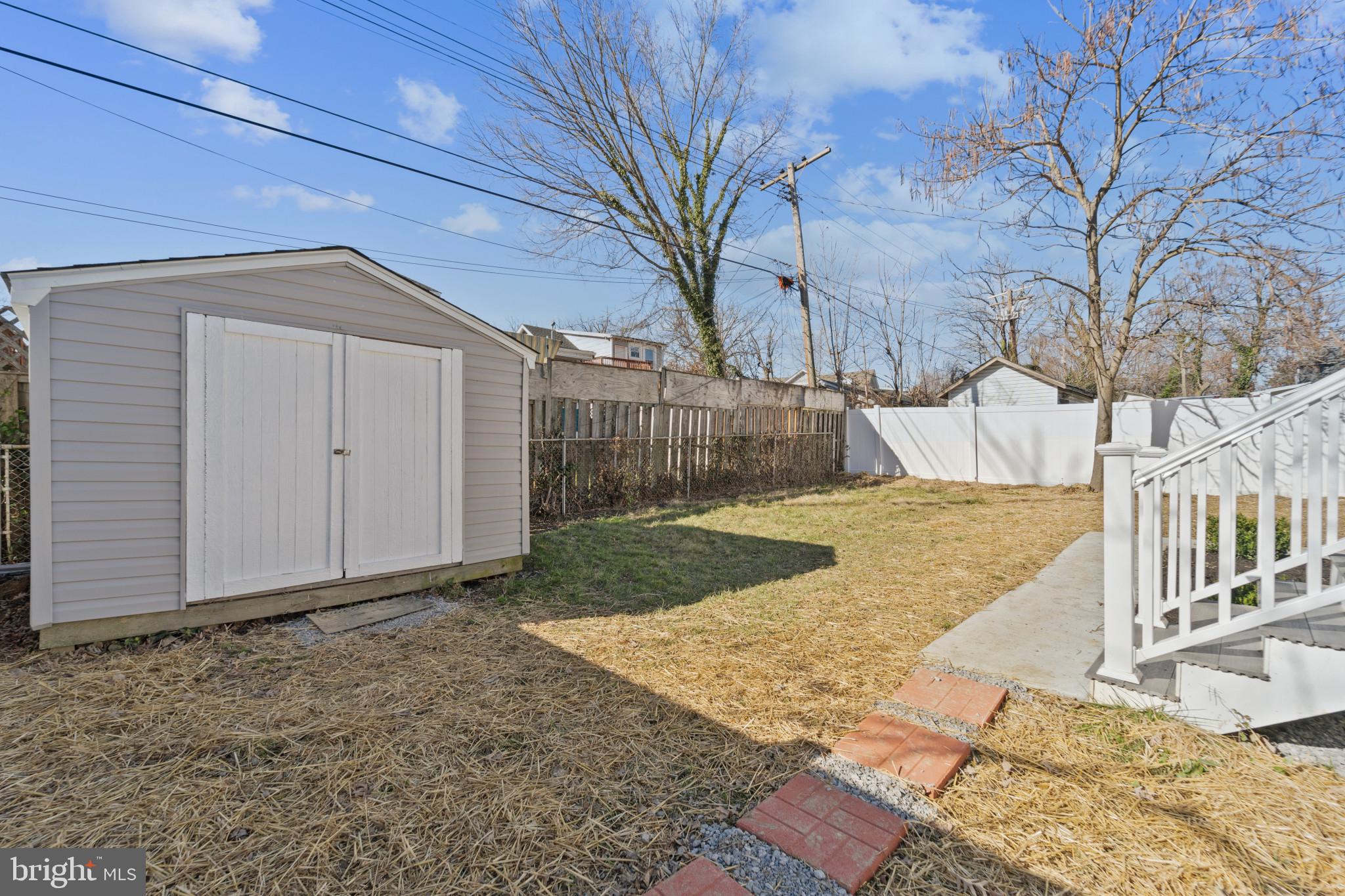 2808 Chelsea Terrace Baltimore, MD 21216 - Photo 25 of 29 Spacious backyard with storage shed.