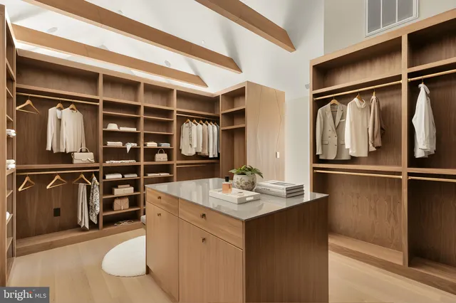 a room with closet