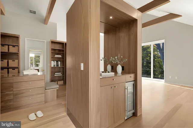 a view of living room with furniture and window