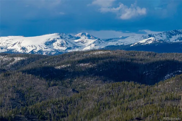 a view of a lake with a mountain