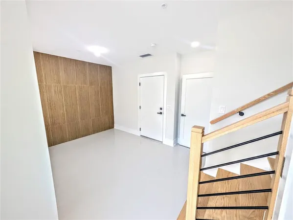 a view of an empty room