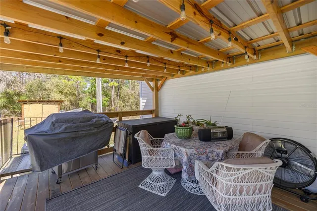 a view of livingroom with furniture and a grill