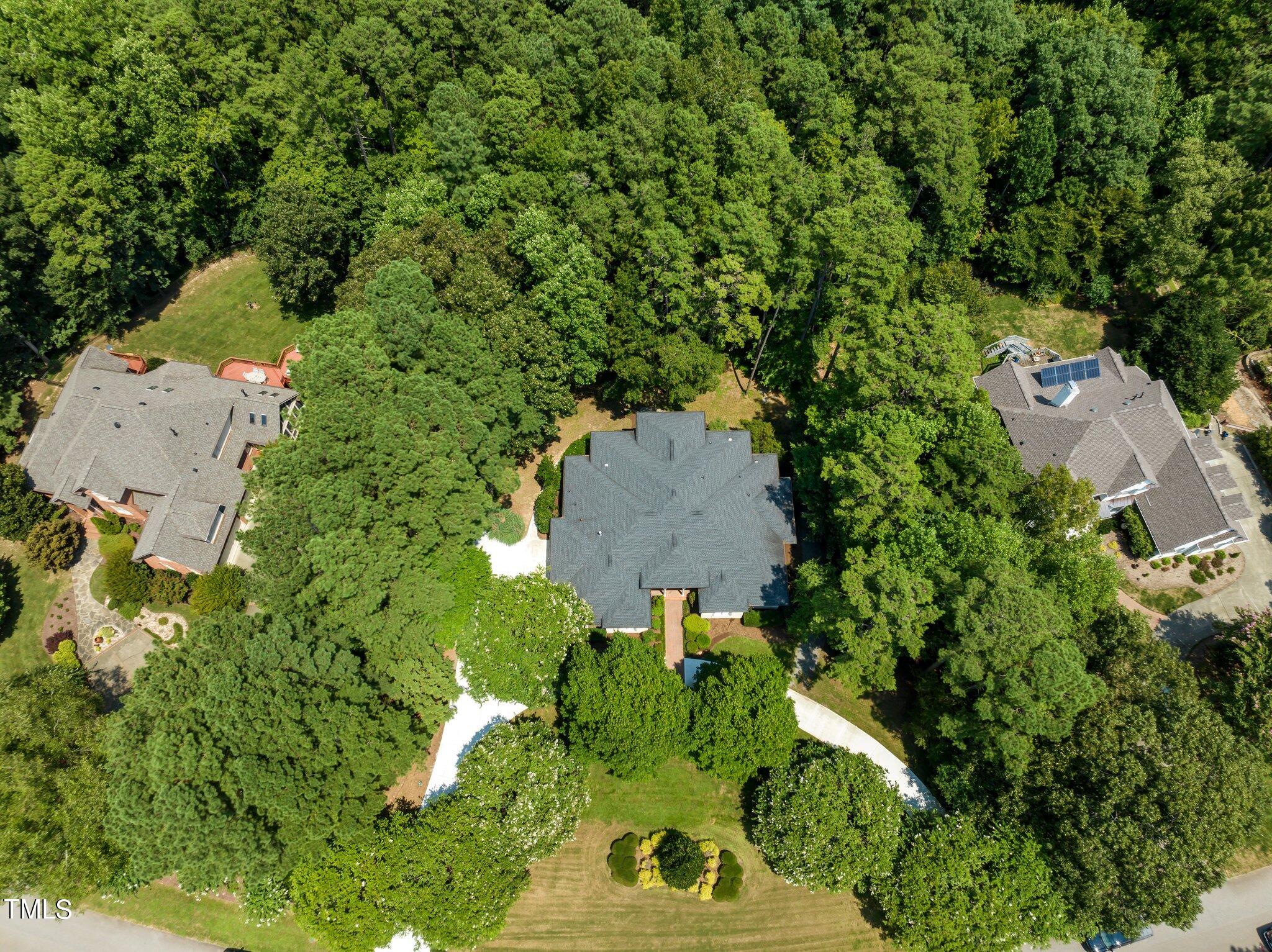 11112 Brass Kettle Road Raleigh, NC 27614 - Photo 8 of 65 an aerial view of a house with a yard