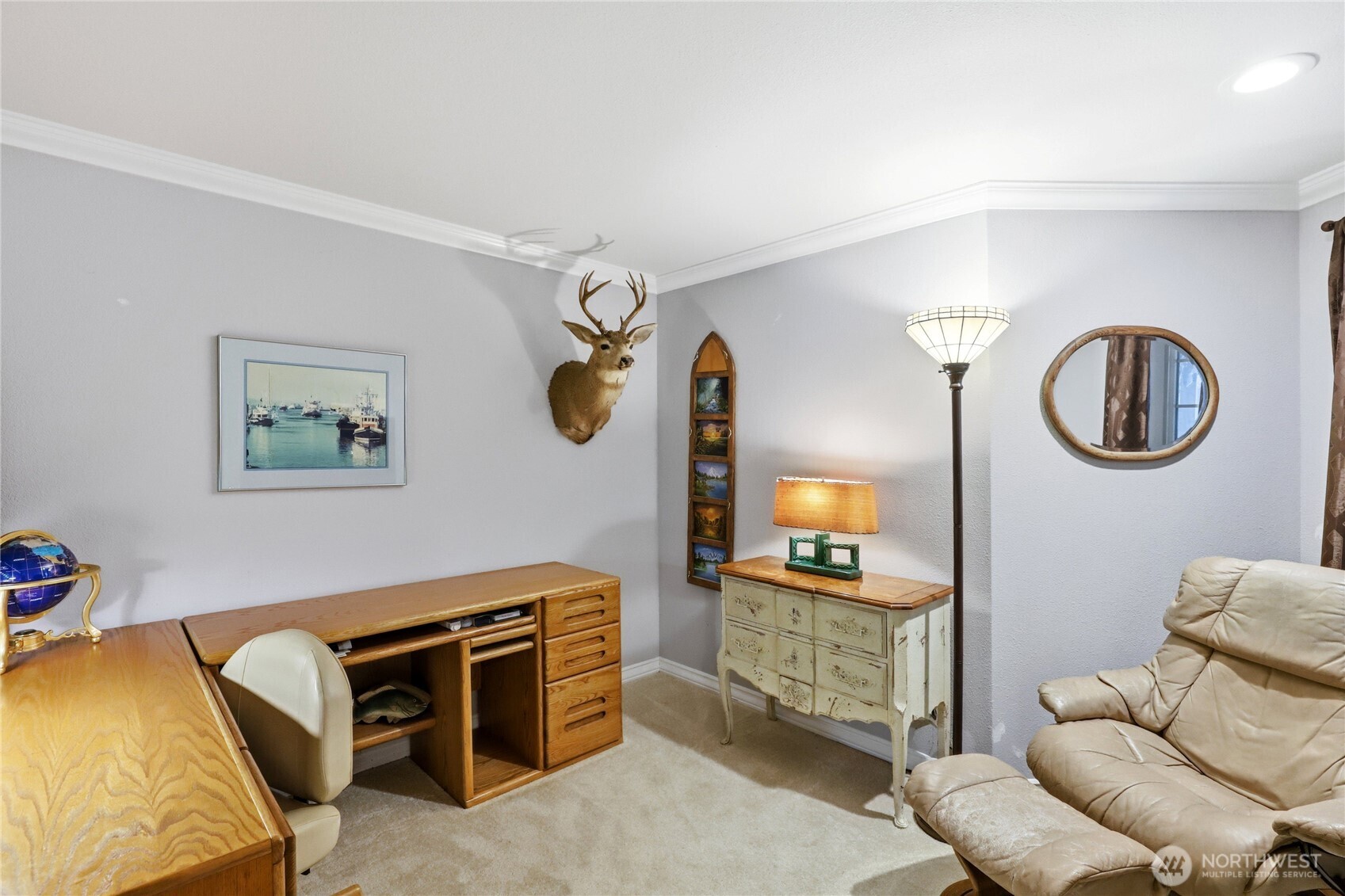 21 East Michelle Court Union, WA 98592 - Photo 12 of 33 a bedroom with bed and a couch