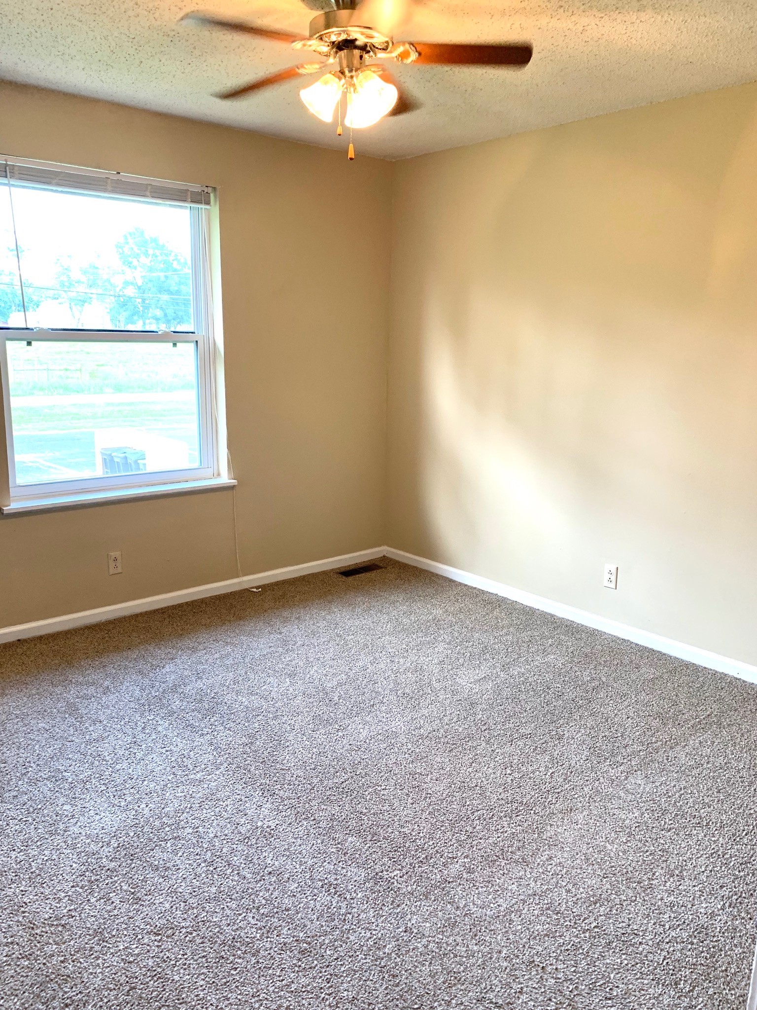 1209 State Line Road, Unit 50 Oak Grove, KY 42262 - Photo 8 of 10 an empty room with a chandelier fan and windows