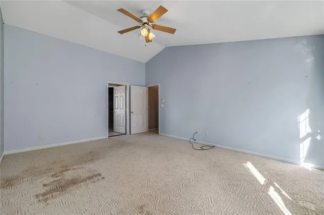 a view of an empty room