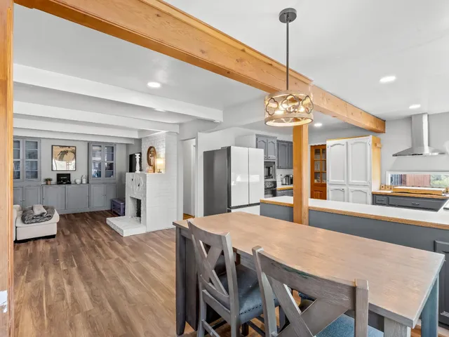 an aerial view of residential house with outdoor space