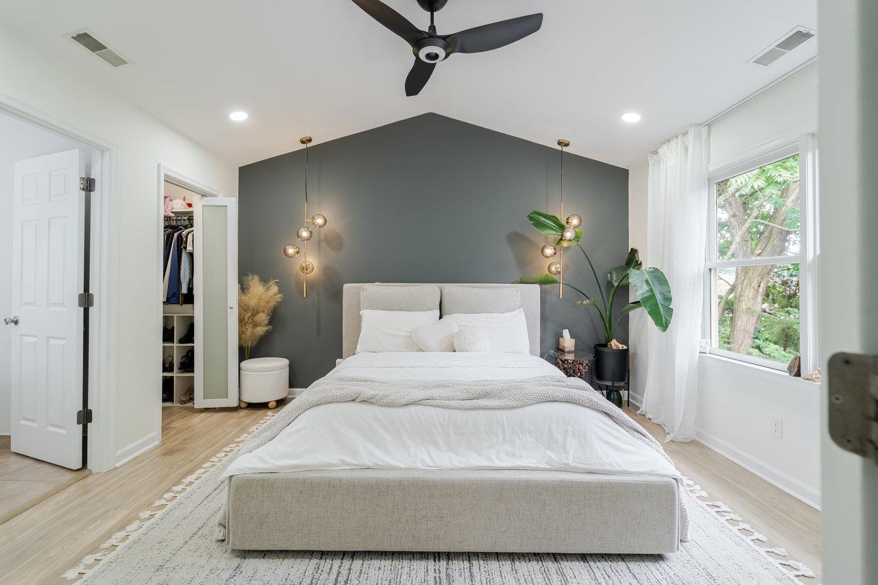 1271 King Edwards Way Harrisonburg, VA 22801 - Photo 36 of 75 a large white bed in a white room