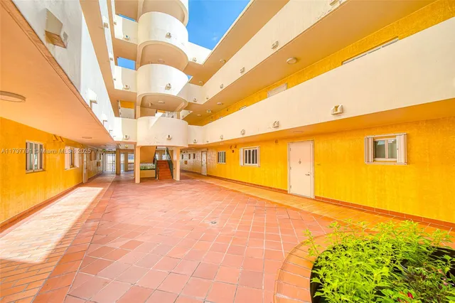 a view of an indoor basketball court
