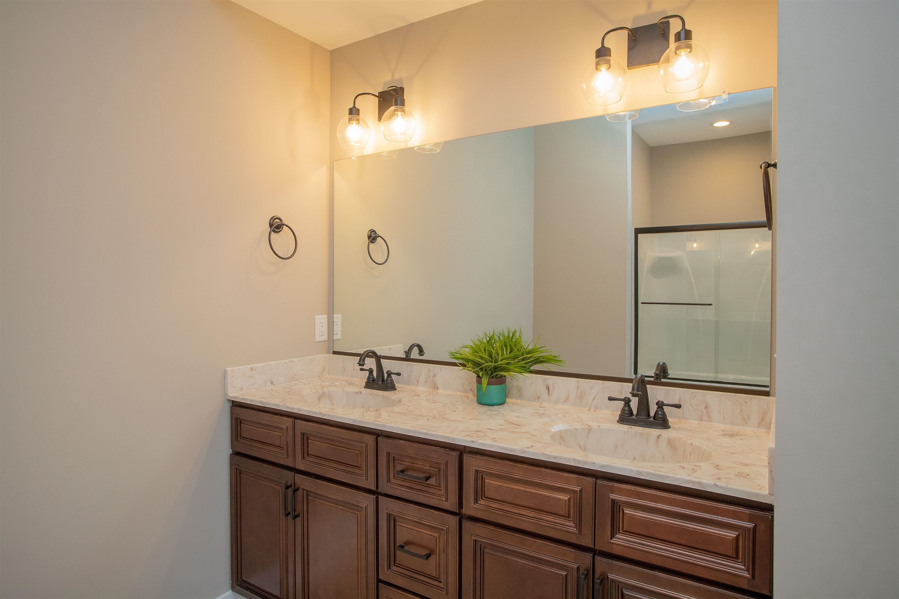 243 Barrenridge Road Fishersville, VA 22939 - Photo 65 of 75 a bathroom with a sink and a mirror