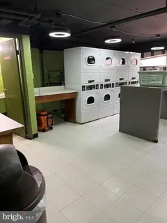 a room with gym equipment