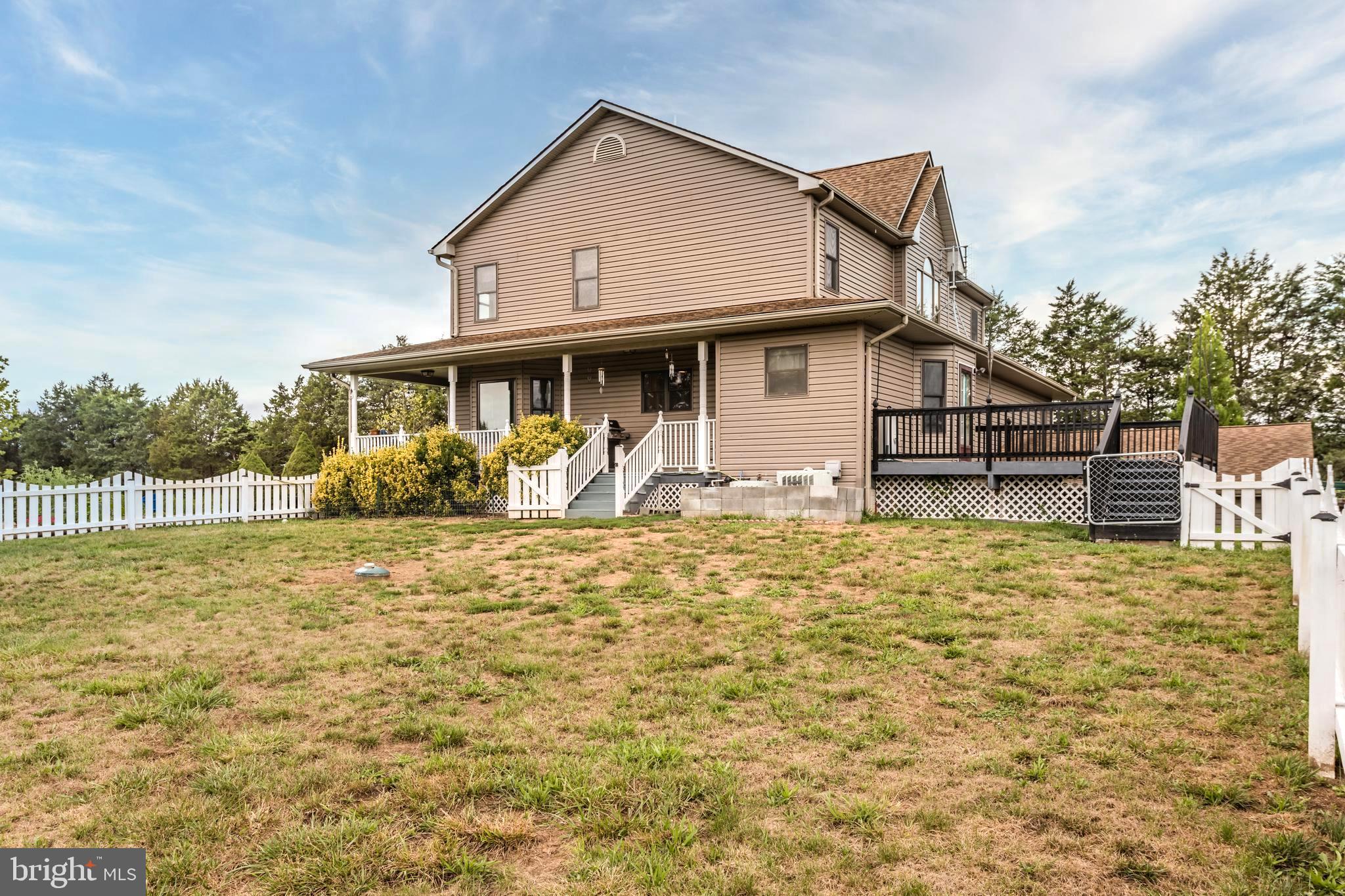 1251 Reliance Road Middletown, VA 22645 - Photo 52 of 53 fenced in side yard w/ a large deck off the back