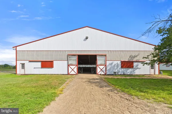 a view of field and ocean view