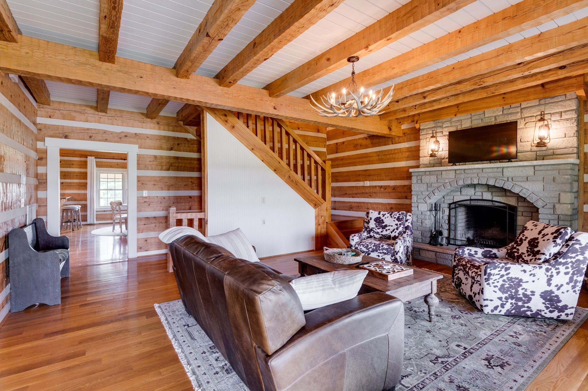 5110 Fred Perry Road Springfield, TN 37172 - Photo 8 of 36 a living room with furniture a fireplace and a table